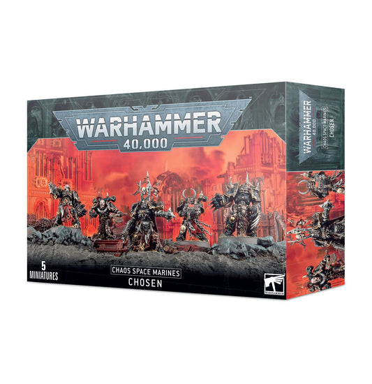 Chaos Space Marines Chosen box art by Games Workshop for tabletop enthusiasts.