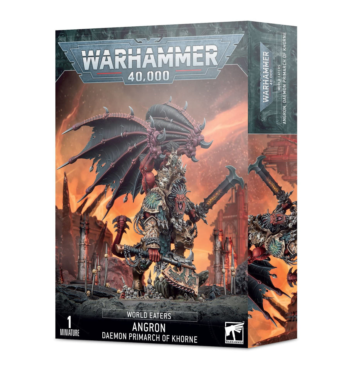 Games Workshop Angron with demon sword, ideal centerpiece for World Eaters display