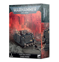 Games Workshop Chaos Rhino, side view, ideal for tabletop battles and display.