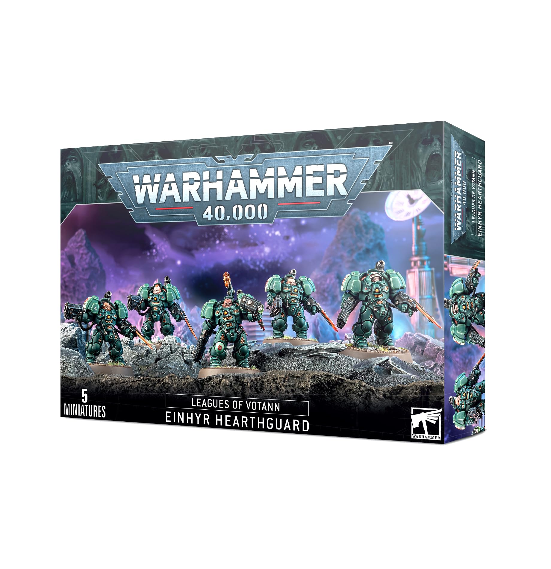 Games Workshop Warhammer 40k Einhyr Hearthguard miniature, ideal for painting and tabletop battles.