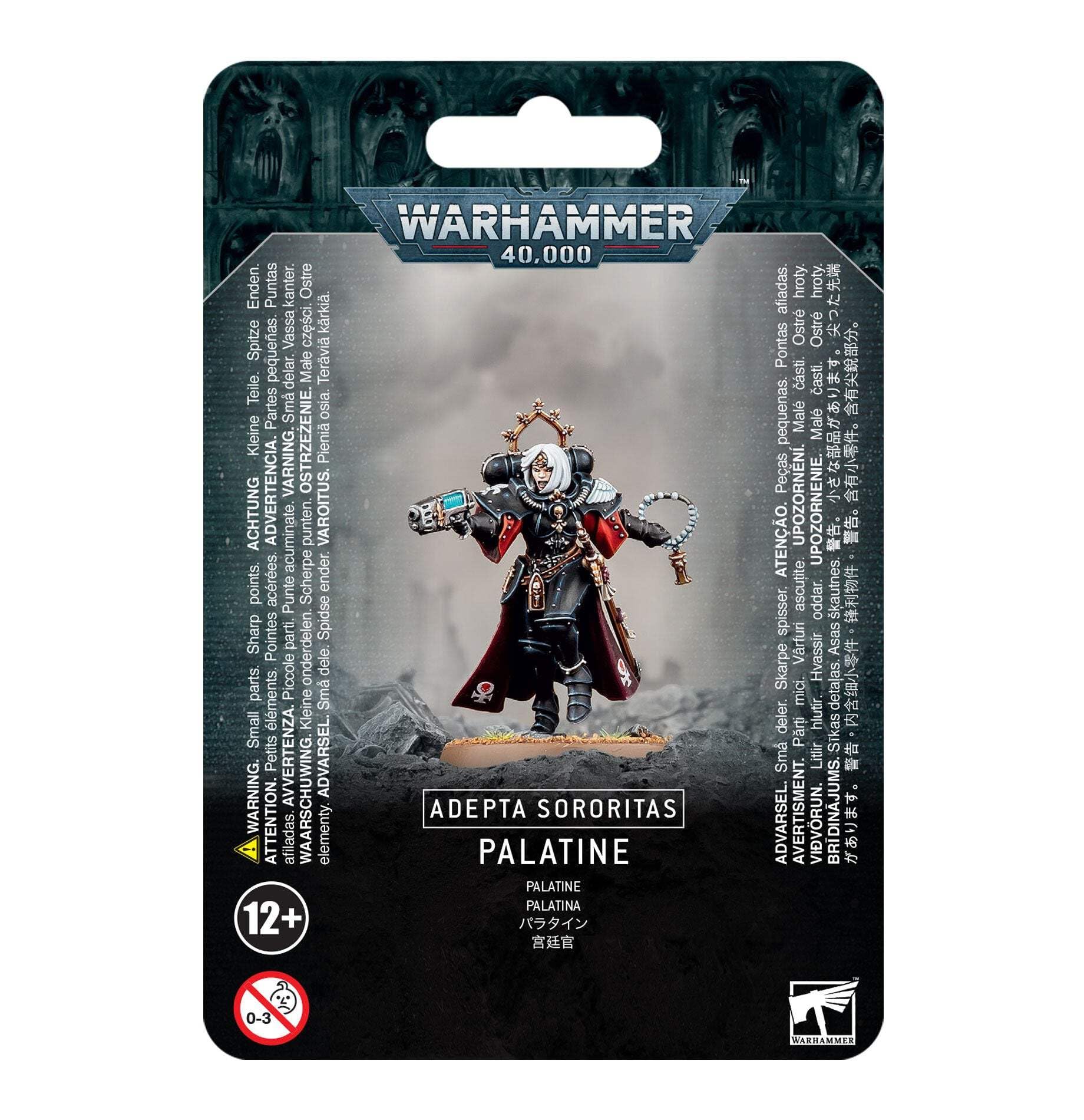 Games Workshop Warhammer 40k Palatine miniature ready for tabletop battles and army leadership.