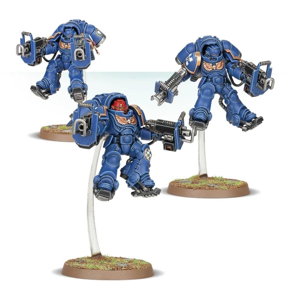 Games Workshop Primaris Inceptors during painting setup, ready for priming and color application.