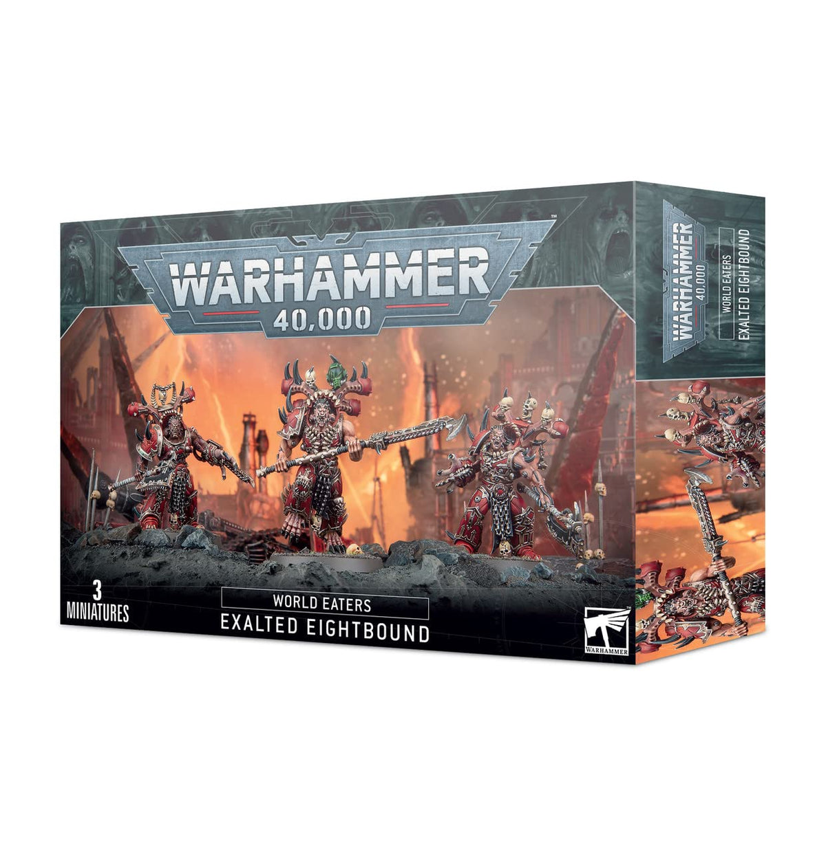 Games Workshop World Eaters Exalted Eightbound miniature ready for tabletop battles and display painting.