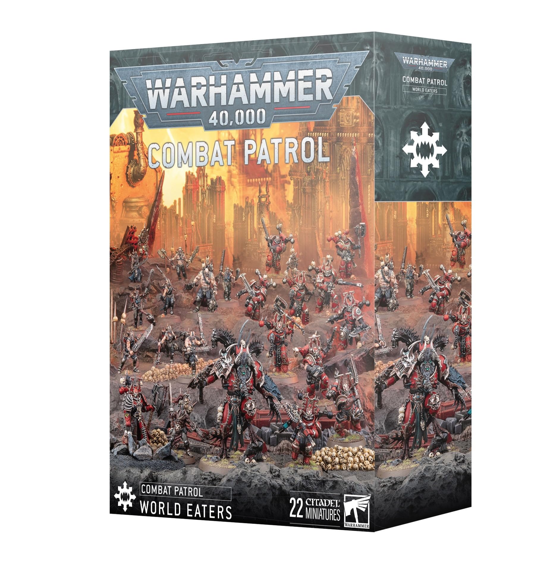 Games Workshop World Eaters Master of Executions figurine, detail-rich for army command.