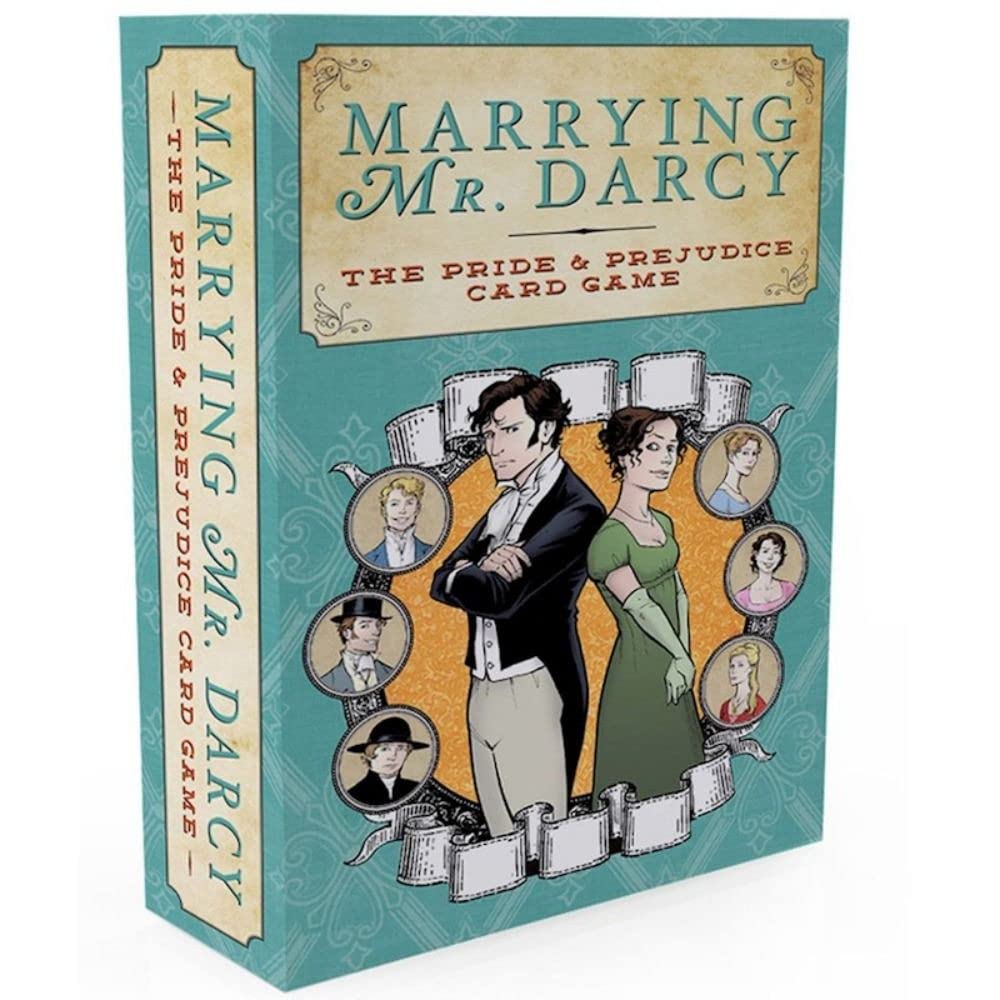 Game Salute Marrying Mr. Darcy board game cover for engaging Austen-themed game nights.