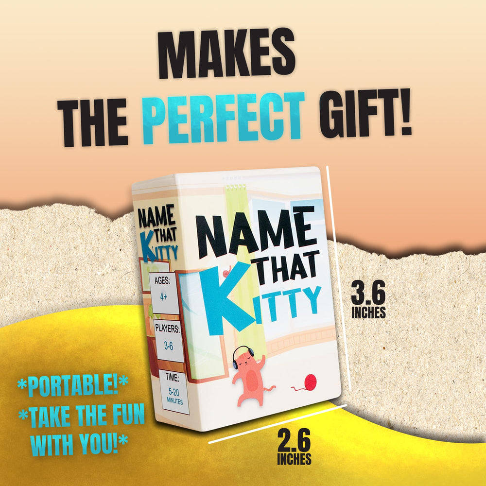 Cat themed gift idea from Game That Song for cat lovers.