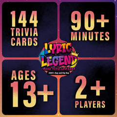 Three-in-one Lyric Legend box design with stacked decks visible