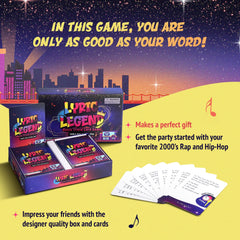 Colorful Lyric Legend cards fanned across the table