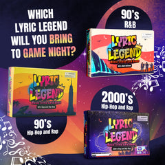 Friends laughing during a Lyric Legend question round