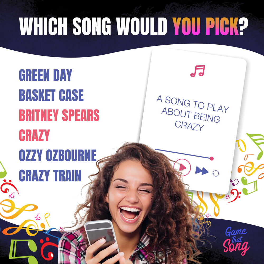 Game That Song card-draw builds anticipation during gameplay.