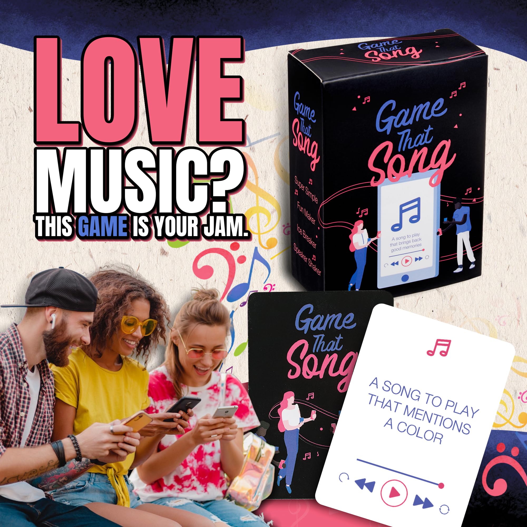 Game That Song virtual-play enables remote fun with friends via video.
