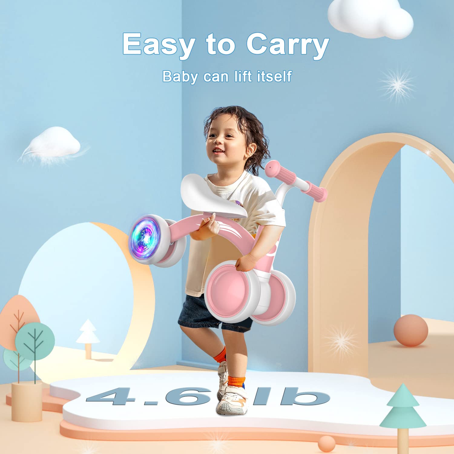 Gamfeiny soft EVA handle delivers secure grip for quick steering.