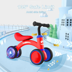 Gamfeiny no-pedal design keeps tiny feet safe with open wheel layout.