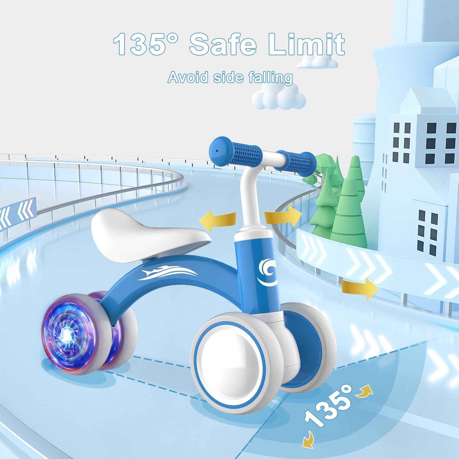 Gamfeiny soft seat PU material provides comfortable daily rides.
