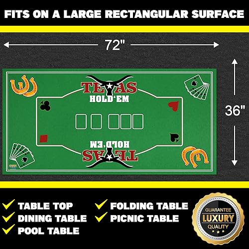 Gamie Blackjack side mat ideal for casual parties and practice rounds.