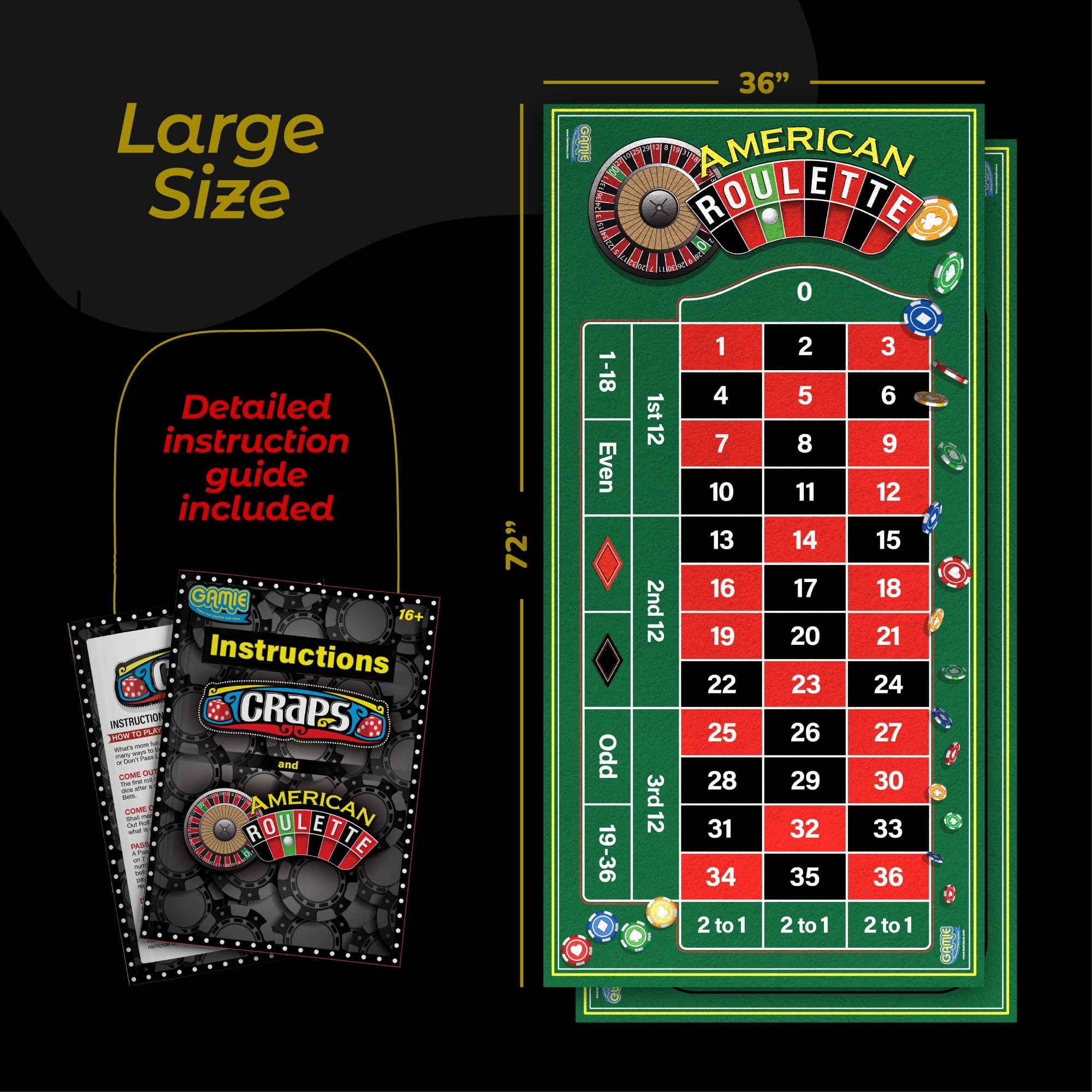 Gamie instruction booklet included with tips for beginners.