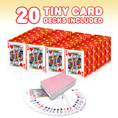 Gamie poker mini cards portable for cramped spaces