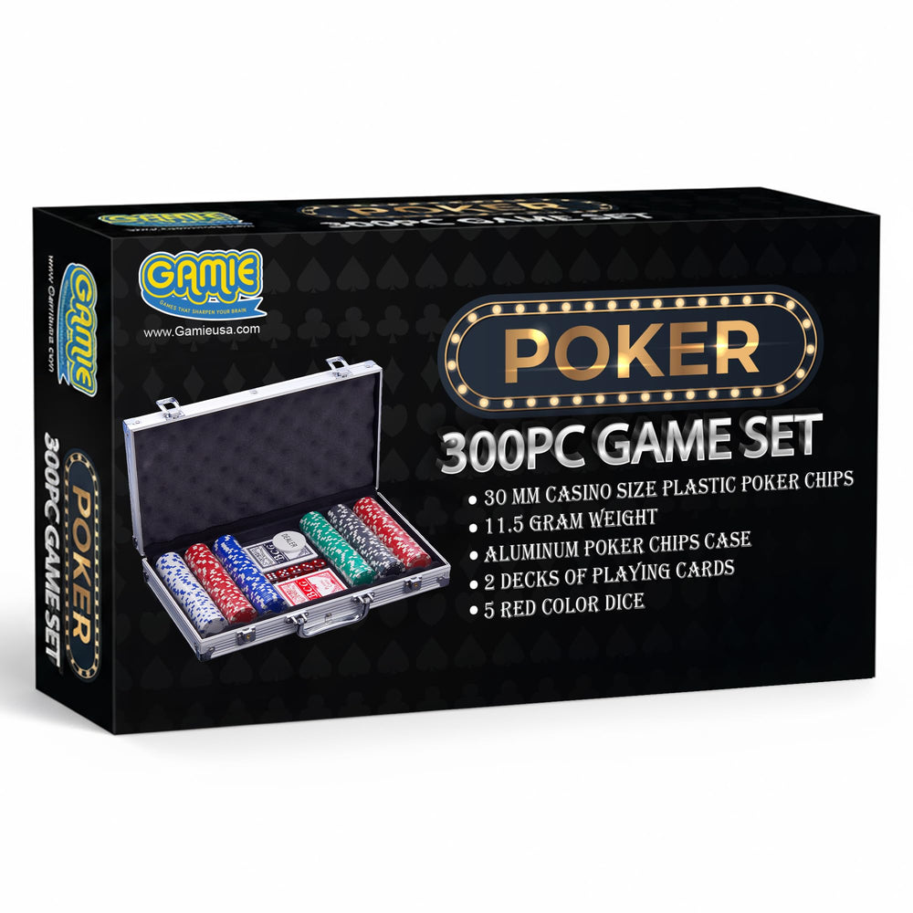 Gamie poker set gift packaging suitable for teens and adults