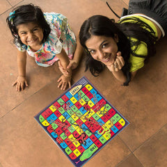 Gamie Snakes and Ladders classroom scene for group learning and fun.
