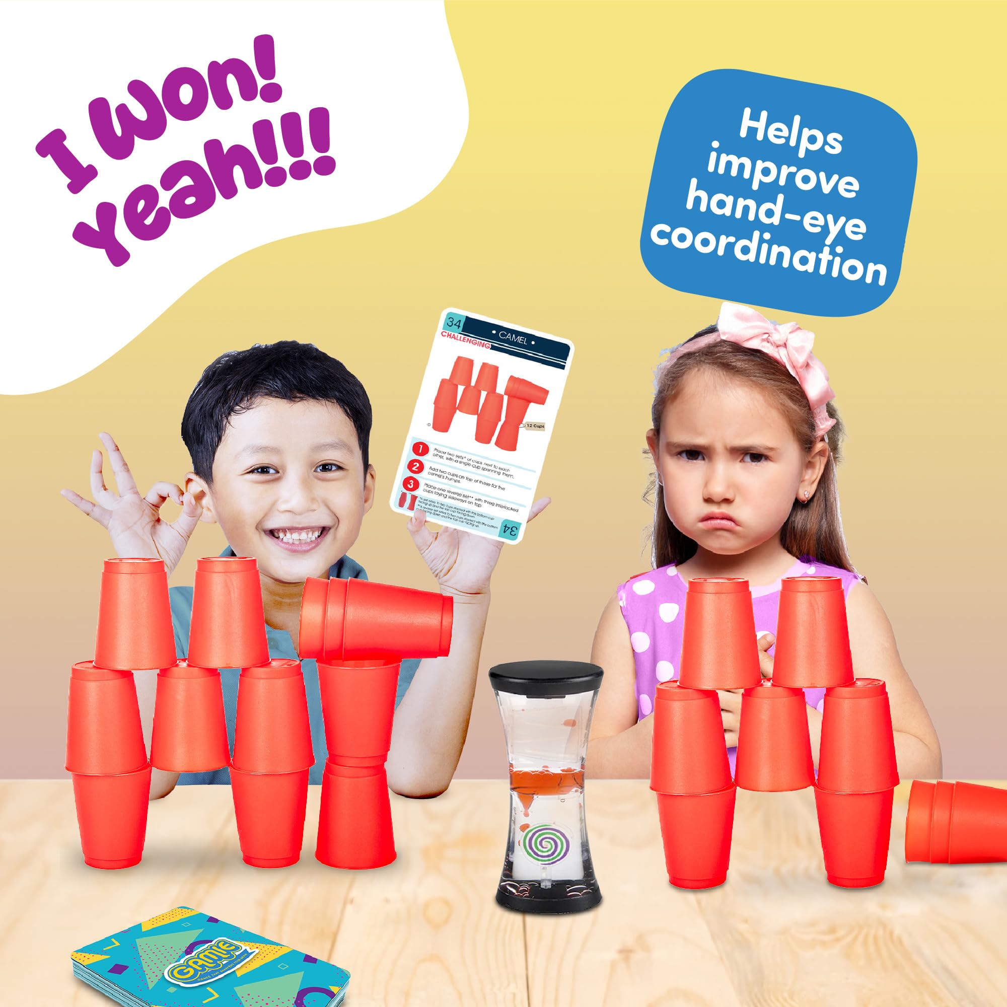 Gamie two-player mode enables friendly competition among family and friends.