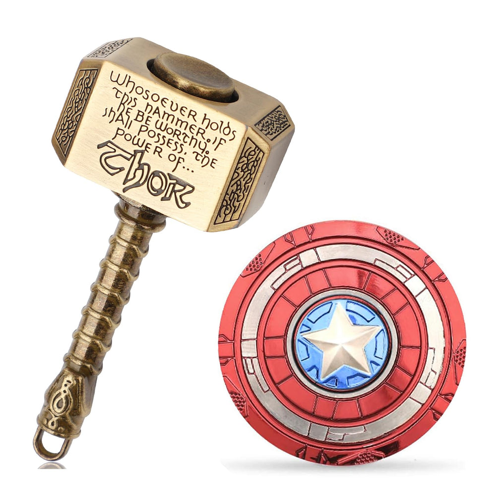 Gamtec Fidget Chain Hammer Spinners bronze hammer design for focused, discreet play.