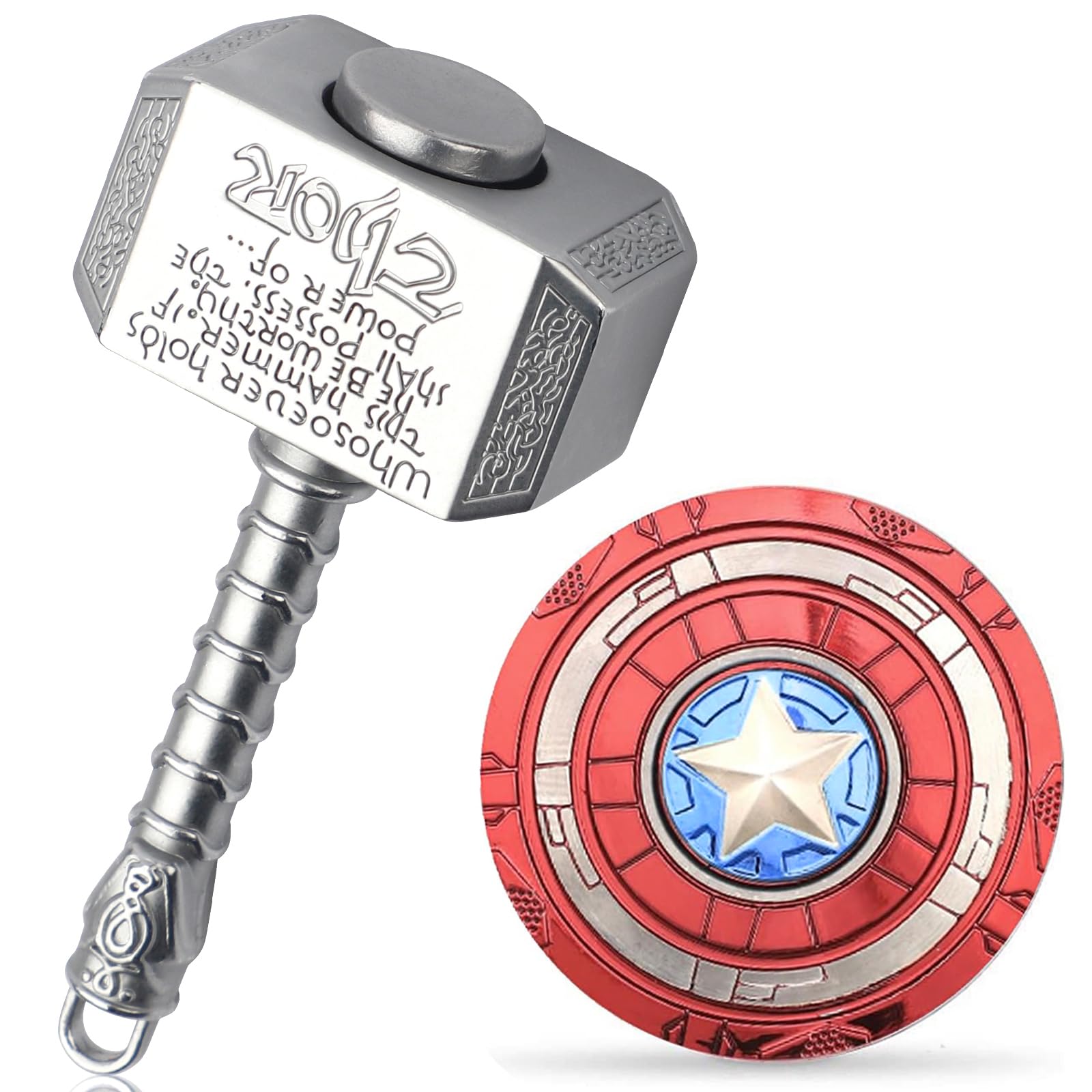 Gamtec mini hammer spinner with star for portable focus and stress relief on the go.