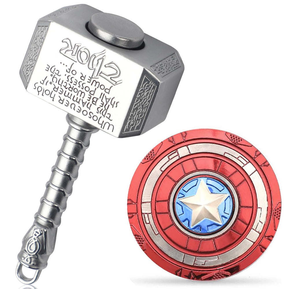 Gamtec mini hammer spinner with star for portable focus and stress relief on the go.