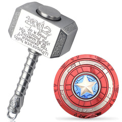Gamtec mini hammer spinner with star for portable focus and stress relief on the go.