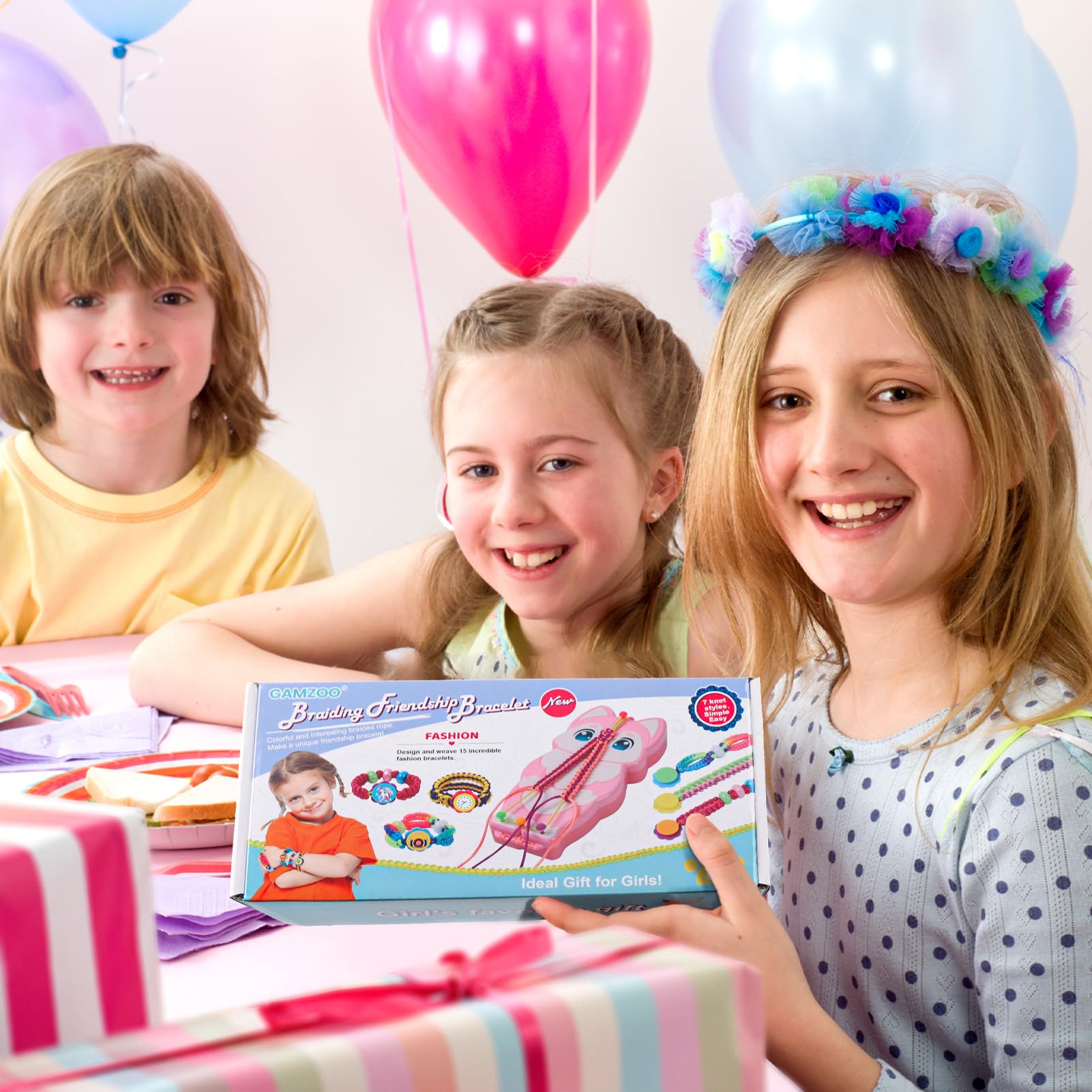 GAMZOO complete contents let kids start bracelets right away.