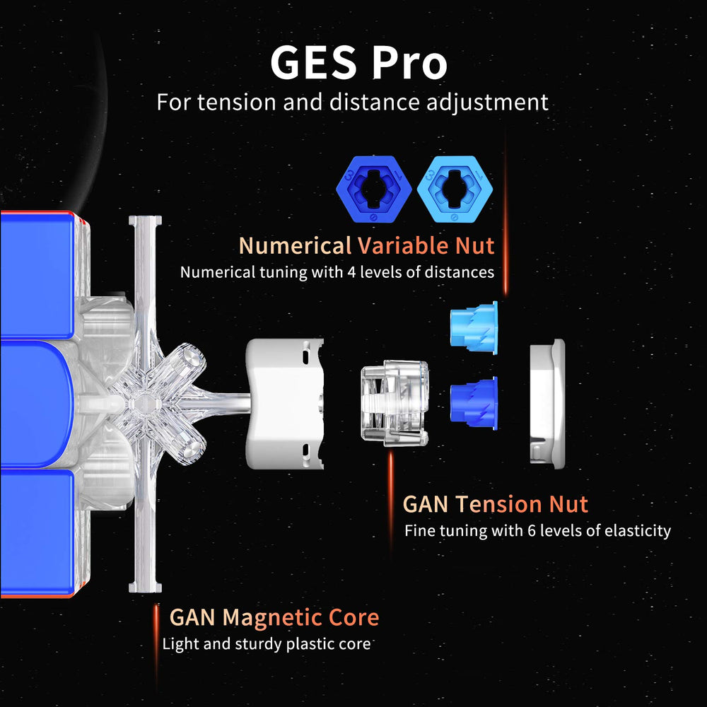 GAN 11 M Pro is lightweight at 63g for quick, precise turns.