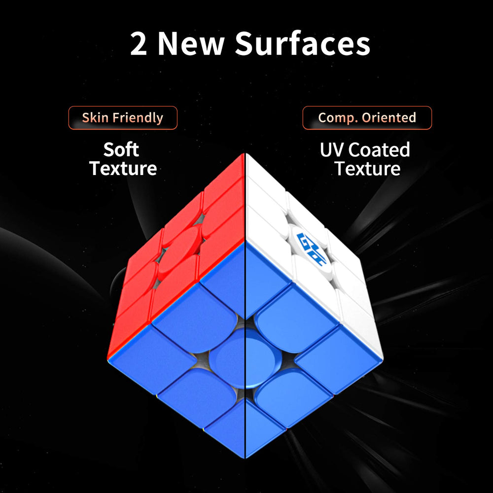 GAN 11 M Pro rubberized surface for comfortable, controlled turns.