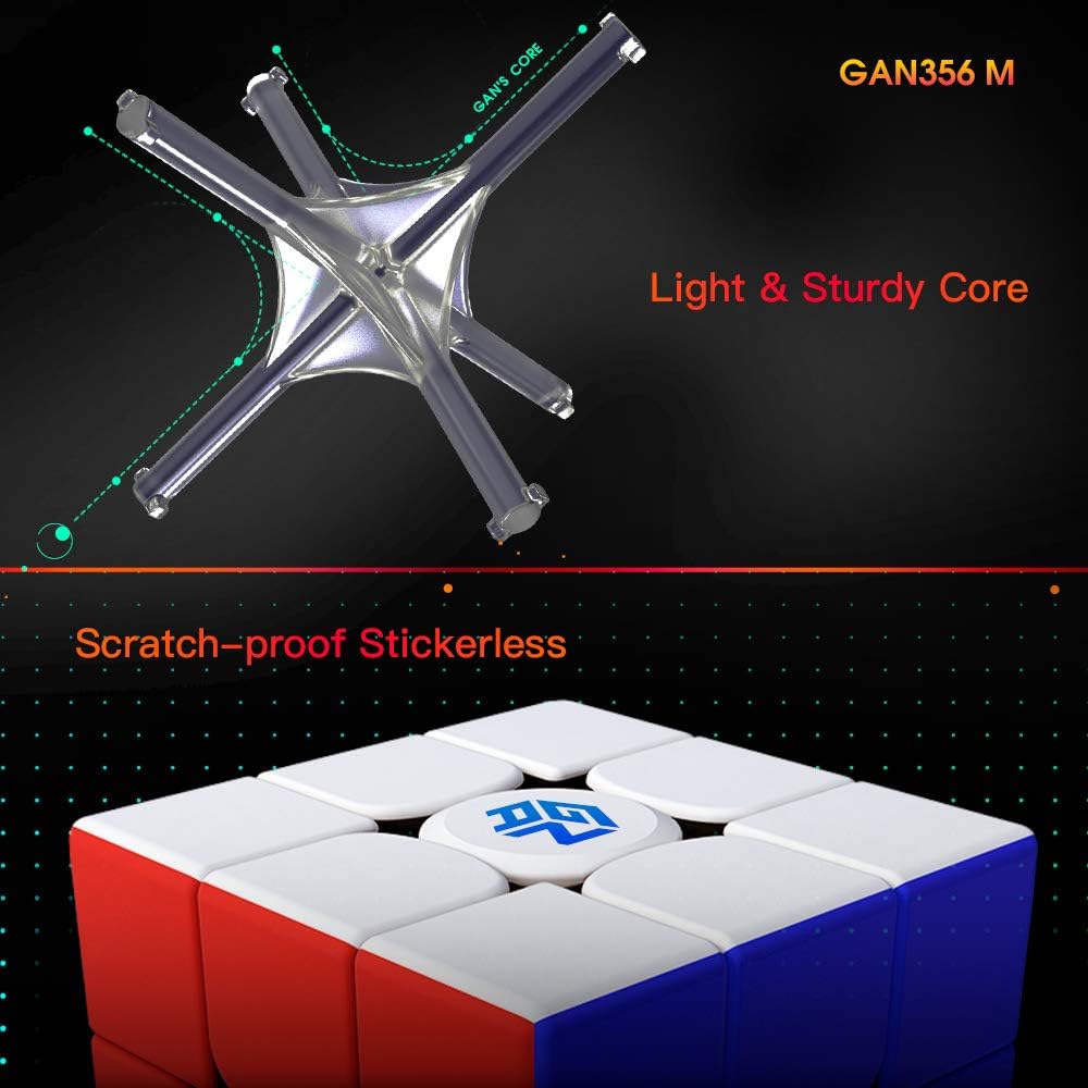 GAN 356 M anti-pop design demonstrated for smooth practice