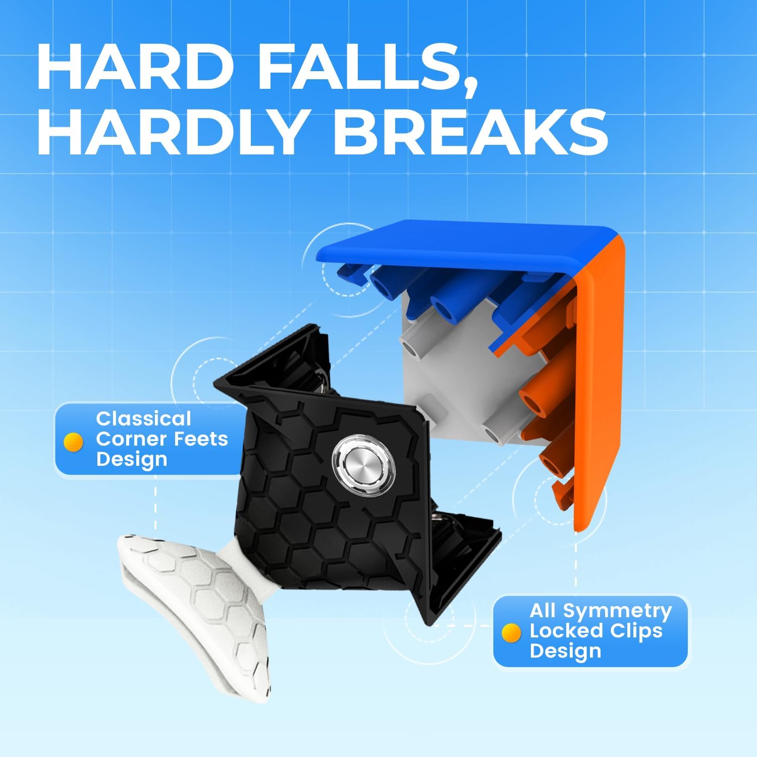 GAN 356 M anti-scratch surface stays pristine during fast solves