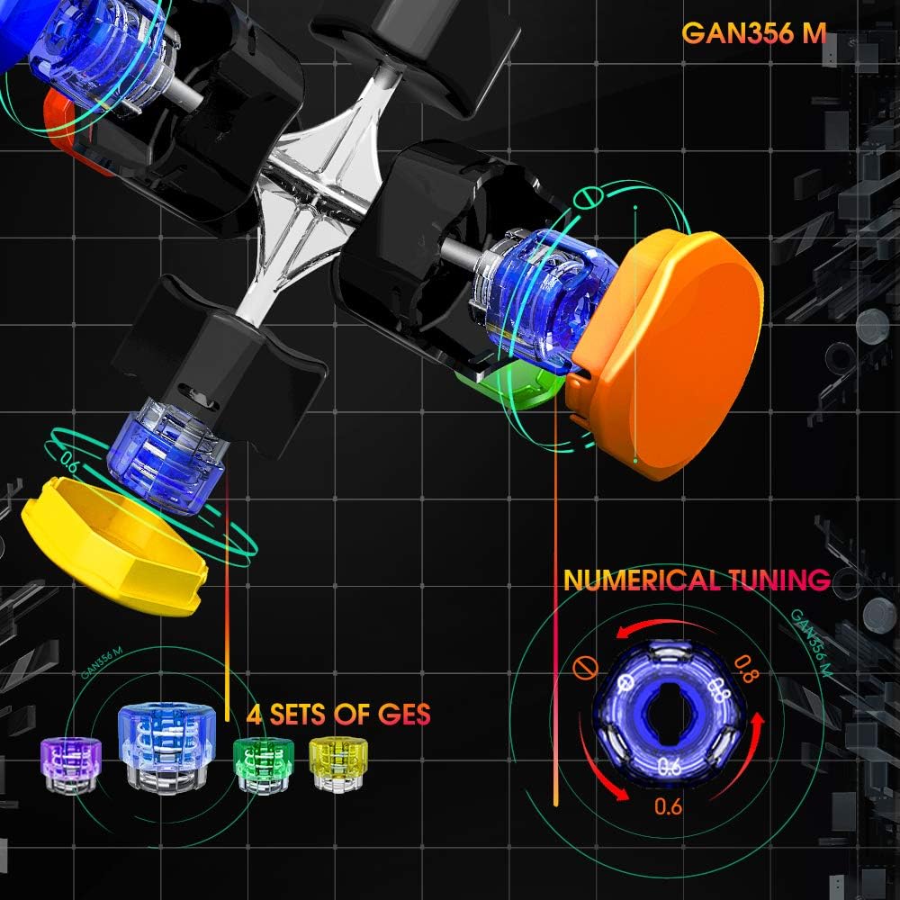GAN 356 M GES tuning nuts shown for customizable tension