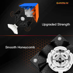 GAN 356 M visible magnets align cube layers for precise turns
