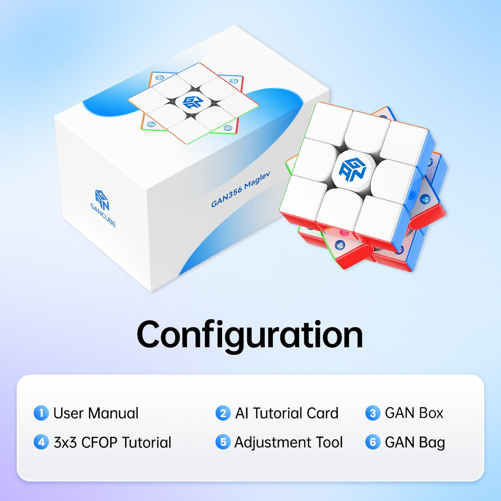 GAN 356 Maglev 76 magnets deliver a balanced magnetic feel for fluid motion.
