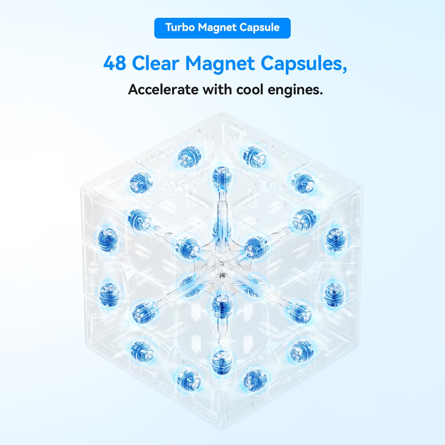 GAN 356 ME frosted version offers a matte feel for grip.