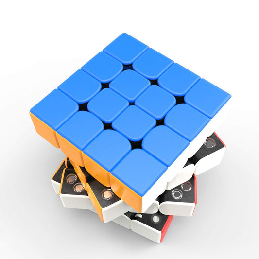 GAN 460M magnet capsules visible for precise feel during a solve.