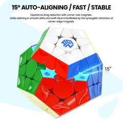 GAN Megaminx Maglev magnetic-core detail shows precision and stable returns