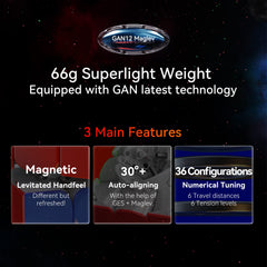 GAN 12 Maglev customization options highlight 252 settings