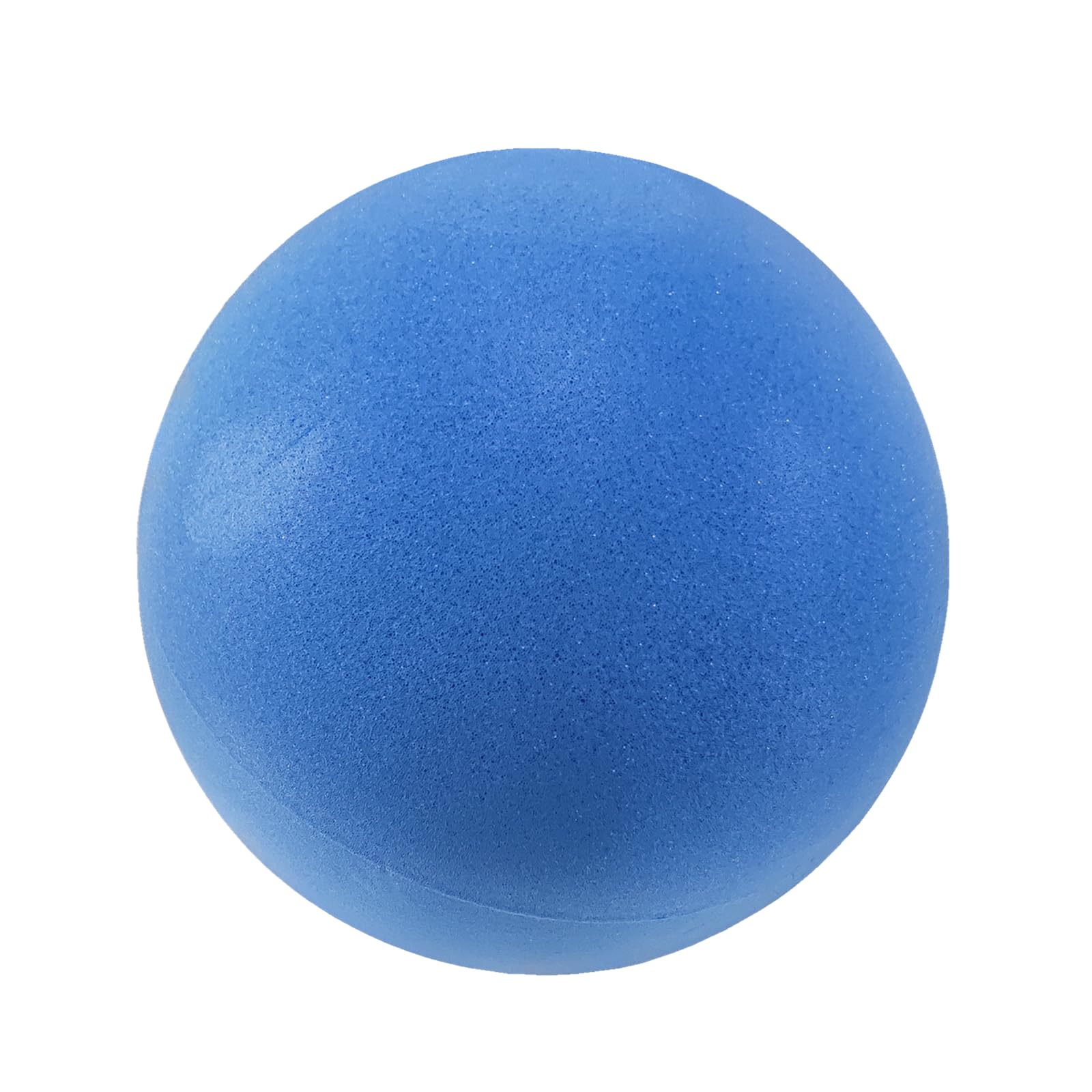 Ganjiang blue foam ball close-up showing easy-grip texture for kids.