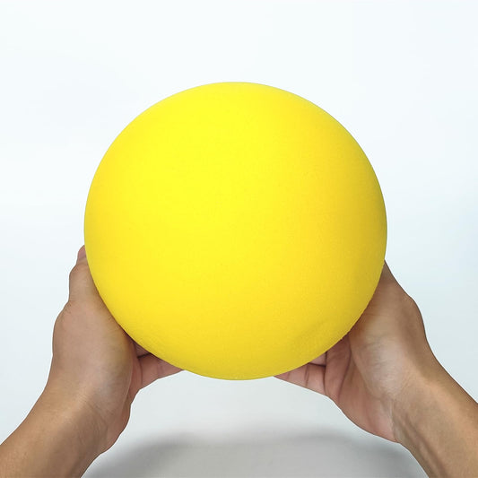 Ganjiang 7-inch soft no-noise foam ball close-up, ideal for indoor play.
