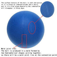 Ganjiang blue foam ball in indoor play setup for safe activity.