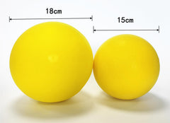 Ganjiang yellow foam ball with easy grip for safe catching.