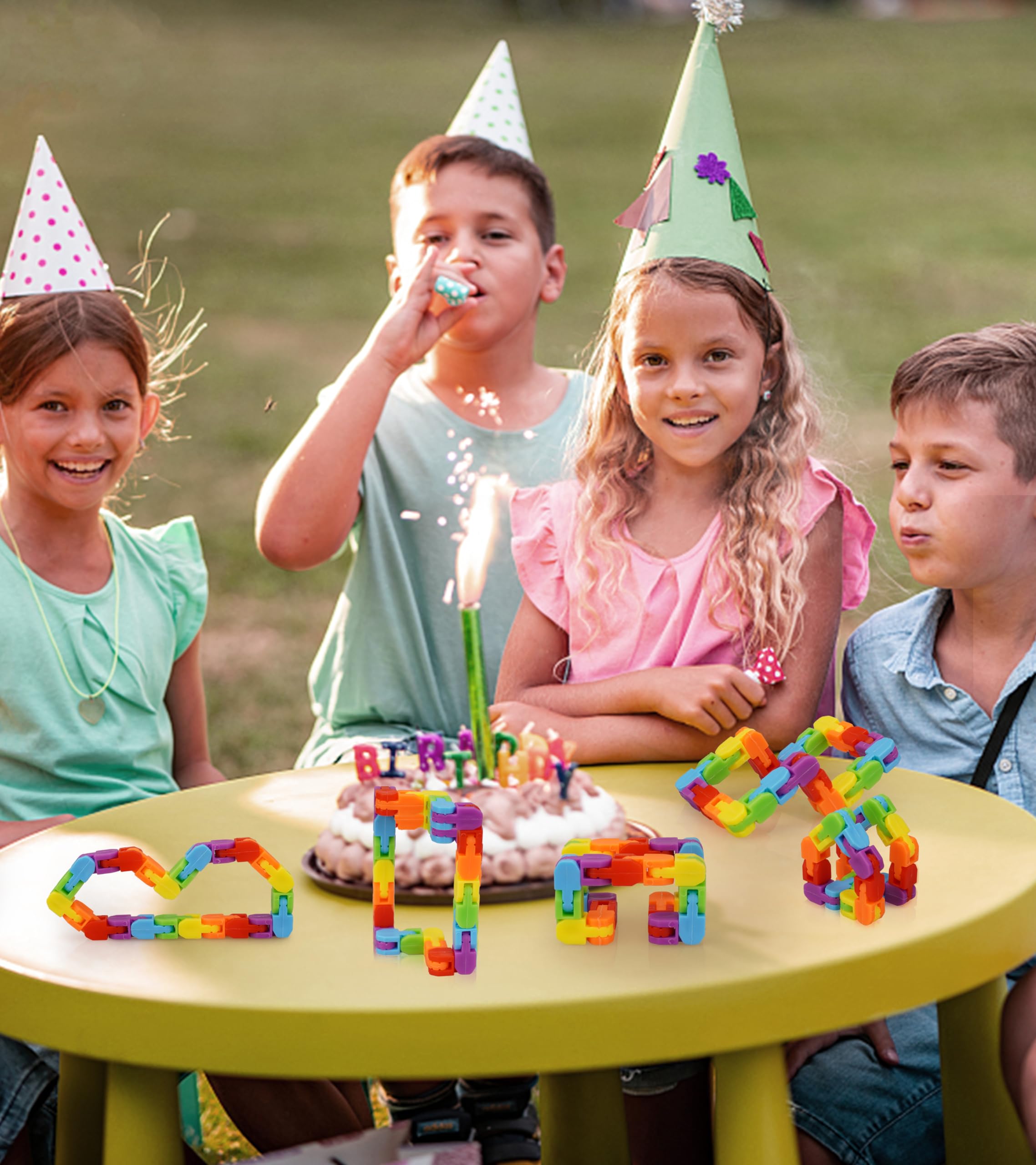 Ganowo Wacky Tracks durable plastic for lasting play and reusability.