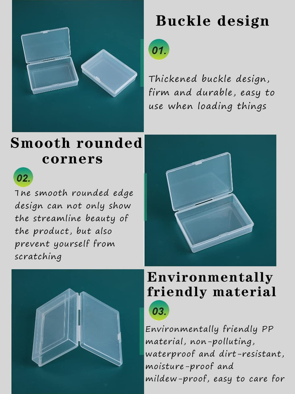 Gansita travel-friendly card organizer in clear plastic for on-the-go games