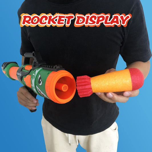 Gantan foam rockets six-pack close-up highlights safe, soft projectiles for indoor and outdoor use.