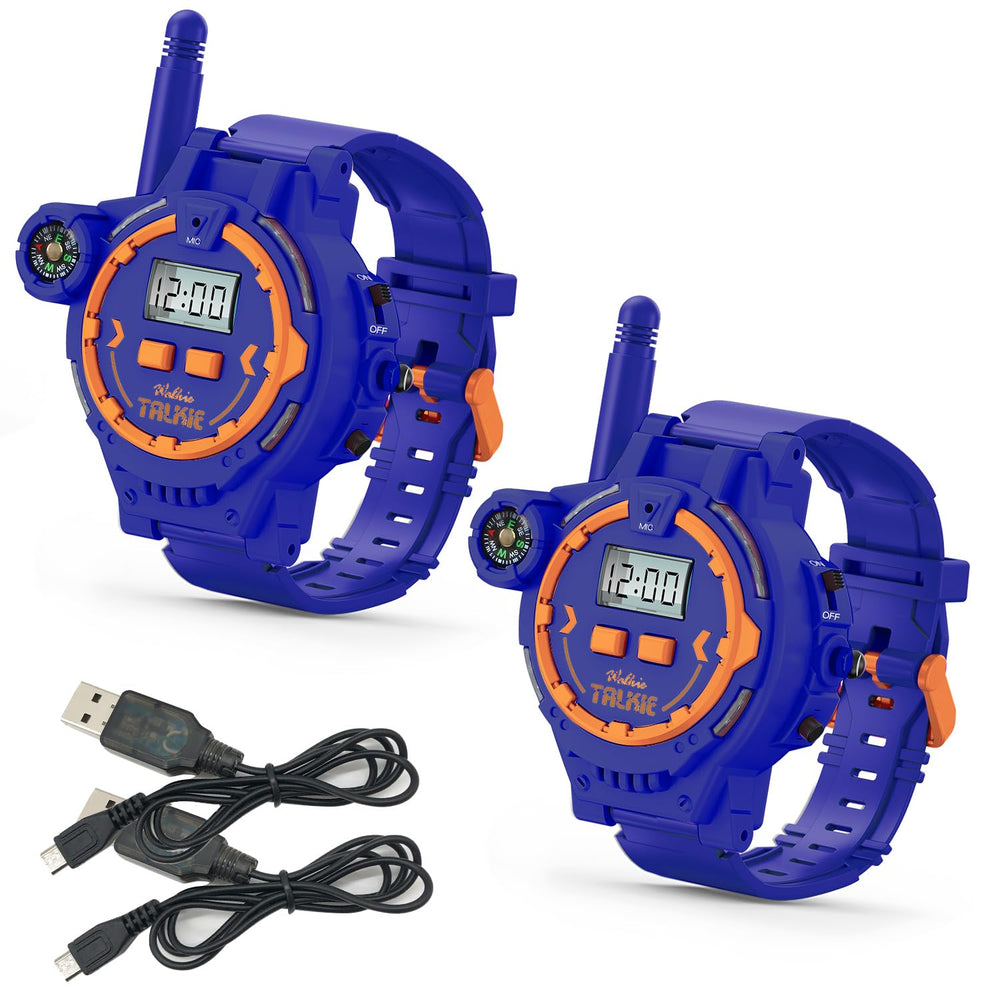 Gantan rechargeable walkie talkie for kids, front view, clear long-range sound.
