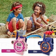 Gantan blue USB-charging walkie talkie ensures quick recharges.