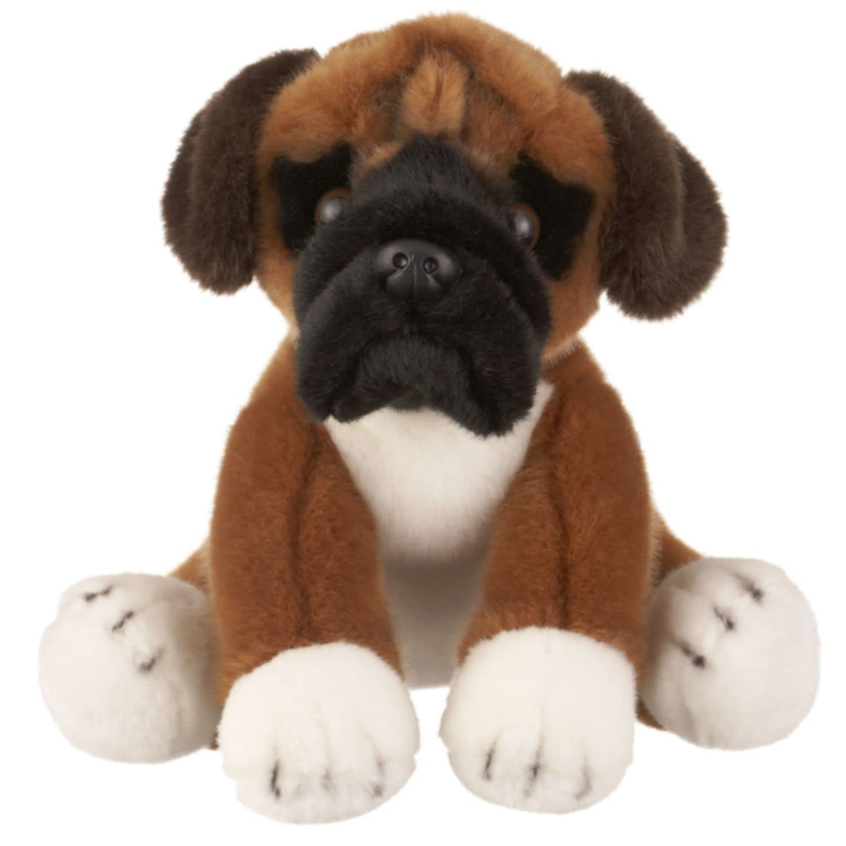 Ganz H14197 Heritage Boxer plush, front view, cozy cuddle buddy for bedtime routines.